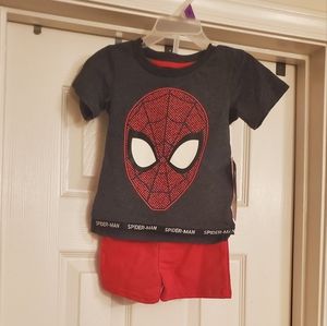 Spider Man 2 piece short set